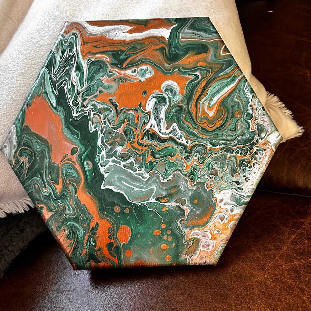 Hand crafted original abstract acrylic painting on canvas